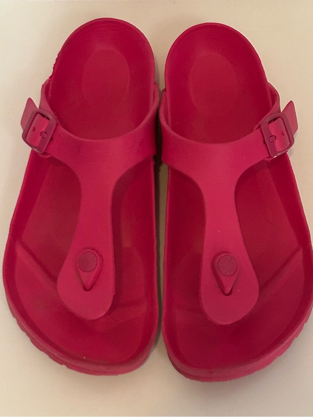 Birkenstock Gizeh EVA Bright Pink Thong-Style Slide‎ Sandals